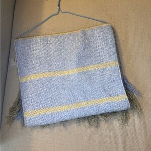 Urban Putfitters Gray and Tan Patterned Scarf